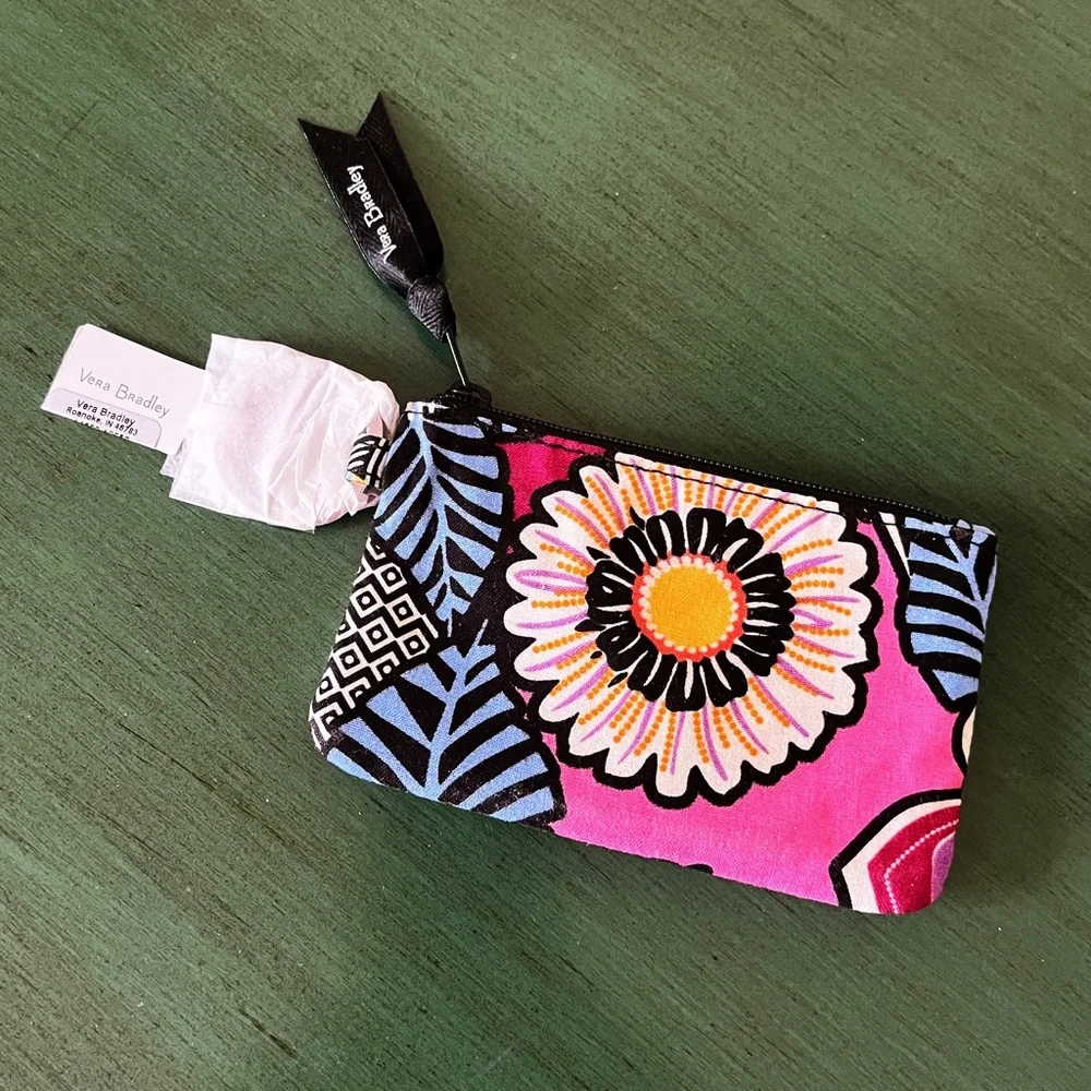 ⛔️SOLD⛔️ VERA BRADLEY Kauai Floral Compact Backpack & Zip ID Case 2 Pc Set -NWT - Picture 12 of 17